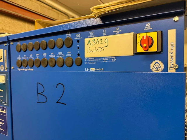 2011 thyssenkrupp gmbh tw130h liftmotor met schakelkast - afbeelding 6 van  18