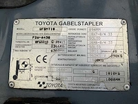 2011 toyota 8fbmt18 vorkheftruck - afbeelding 15 van  32