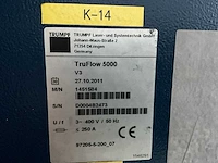 2011 trumpf l16 trulaser 5030 lasersnijmachine - afbeelding 6 van  29