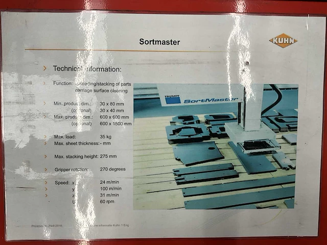 2011 trumpf sortmaster - afbeelding 13 van  13