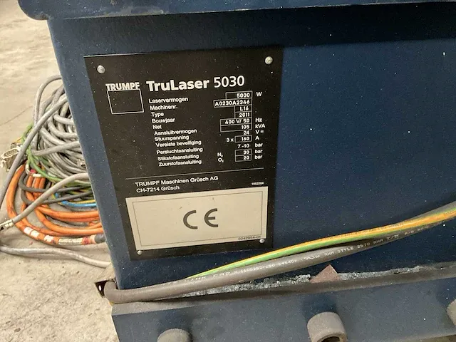 2011 trumpf trulaser 5030 vlakbedlasermachine - afbeelding 41 van  42