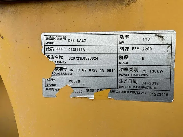 2011 volvo l90f shovel - afbeelding 27 van  52