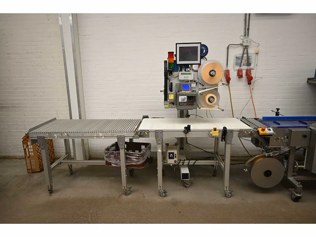 2011 weber legi-air 4050e etiketteerlijn met rollenbaan - afbeelding 2 van  10