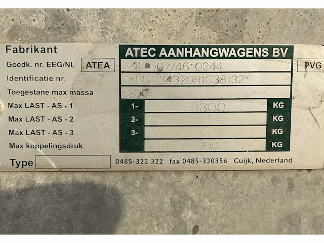 2012 atec / brouwer units sm400l schaft aanhangwagen - afbeelding 15 van  22