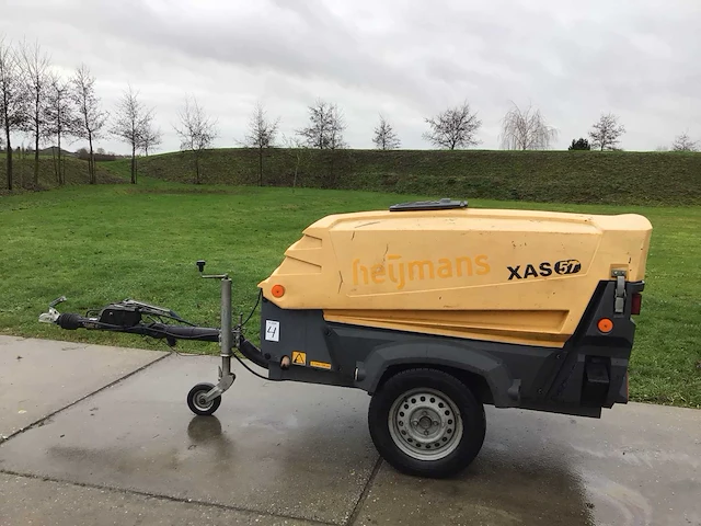 2012 atlas copco xas57 mobiele luchtcompressor - afbeelding 7 van  14