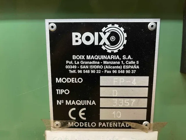 2012 boix fp-4 dozen vouwmachine - afbeelding 34 van  39