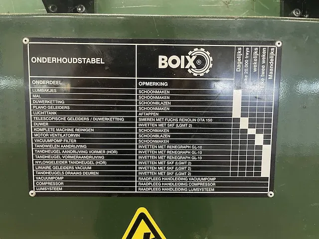 2012 boix fp-4 dozen vouwmachine - afbeelding 35 van  39