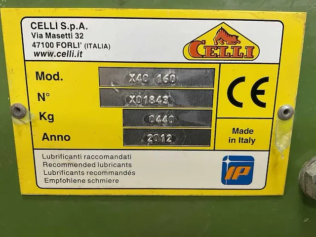 2012 celli x40 160 krukas spitmachine - afbeelding 3 van  11