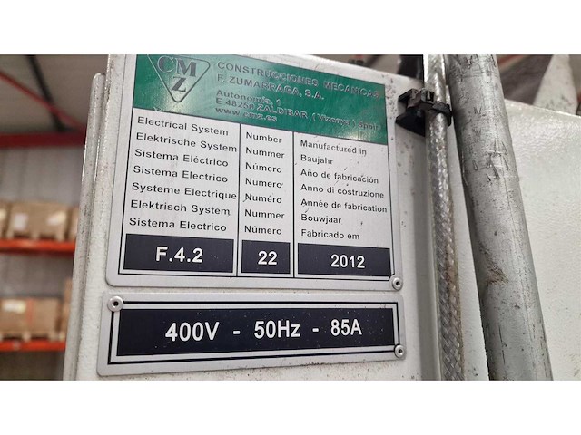 2012 cmz tx52 y2 quattro cnc-draaibank - afbeelding 11 van  19
