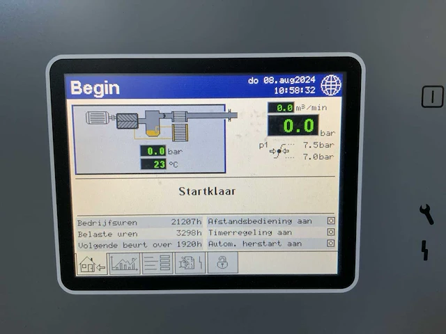 2012 compair l37-7.5a schroefcompressor - afbeelding 7 van  11