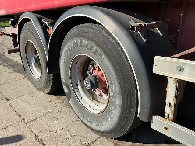 2012 daf fat cf85 20m³ afzetkipper met palfinger kraan en 1999 atm dak18 12m³ aanhangwagen met kipper - afbeelding 5 van  98