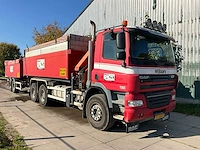 2012 daf fat cf85 20m³ afzetkipper met palfinger kraan en 1999 atm dak18 12m³ aanhangwagen met kipper - afbeelding 12 van  98