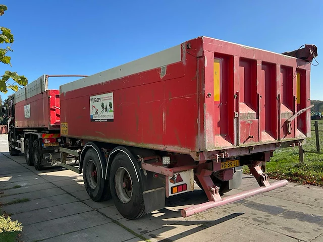 2012 daf fat cf85 20m³ afzetkipper met palfinger kraan en 1999 atm dak18 12m³ aanhangwagen met kipper - afbeelding 23 van  98
