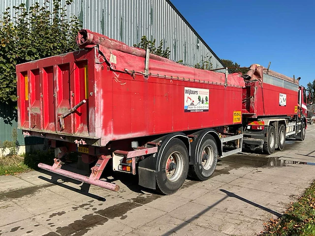 2012 daf fat cf85 20m³ afzetkipper met palfinger kraan en 1999 atm dak18 12m³ aanhangwagen met kipper - afbeelding 34 van  98