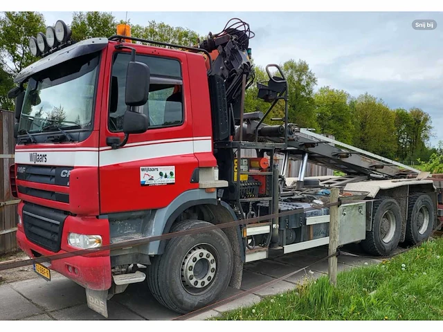 2012 daf fat cf85 20m³ afzetkipper met palfinger kraan en 1999 atm dak18 12m³ aanhangwagen met kipper - afbeelding 45 van  98