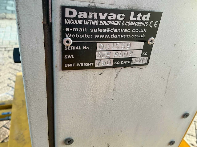 2012 danvac see pads vacuümheffer - afbeelding 8 van  16