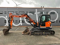2012 doosan dx80r 2pc boom midigraafmachine met topcon x53i gps systeem - afbeelding 23 van  38