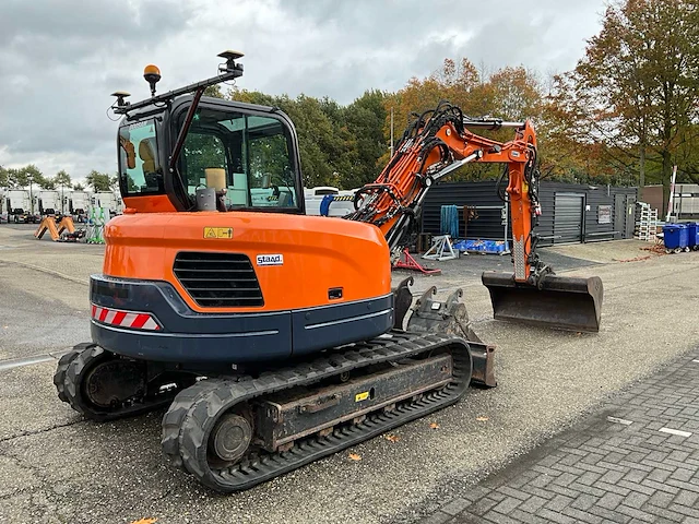 2012 doosan dx80r 2pc boom midigraafmachine met topcon x53i gps systeem - afbeelding 36 van  38