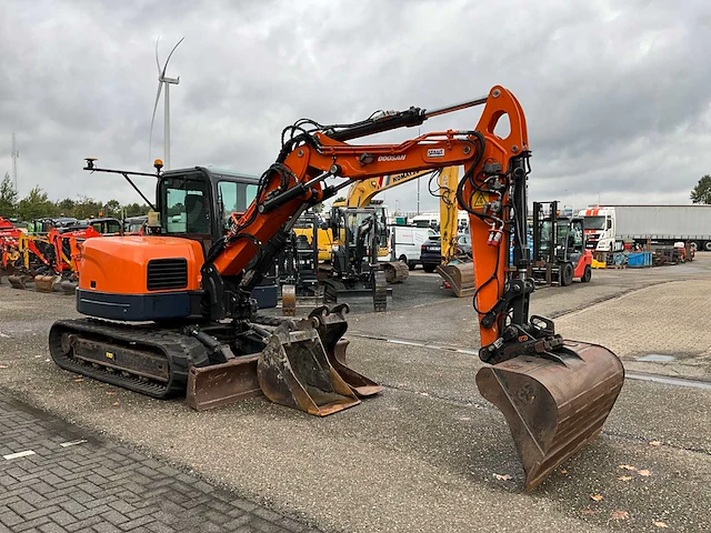 2012 doosan dx80r 2pc boom midigraafmachine met topcon x53i gps systeem - afbeelding 38 van  38