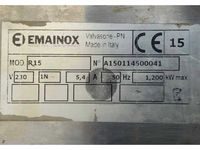 2012 emainox r15 warmhoud uitgiftebalie - afbeelding 8 van  8