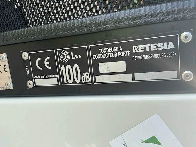 2012 etesia m2e elektrische zitmaaier - afbeelding 5 van  15