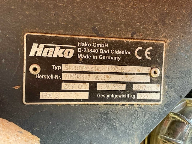 2012 hako scrubmaster b115r schrob-zuigmachine - afbeelding 7 van  15
