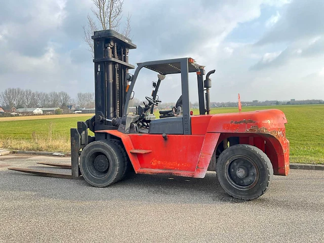 2012 hangcha cpcd100 10.000kg vorkheftruck lepelversteller - afbeelding 10 van  16