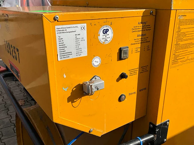 2012 hans wilms bv-385 industriële heater / event heater / hetelucht turbine - afbeelding 13 van  14