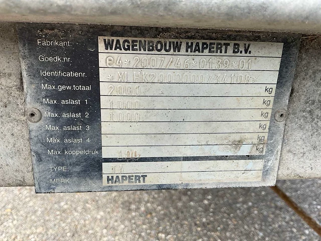 2012 hapert ta aanhangwagen - afbeelding 3 van  11