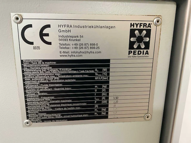 2012 hks mr120-b175/600-0 koelmiddelpomp en filterinstallatie - afbeelding 4 van  9