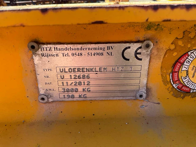 2012 htz 3 vloerenklem - afbeelding 9 van  9