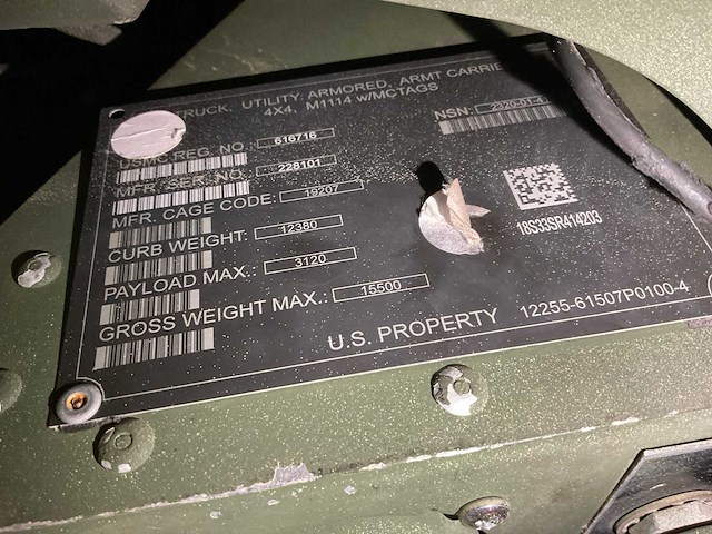2012 humvee m1114 legervoertuig - afbeelding 21 van  22