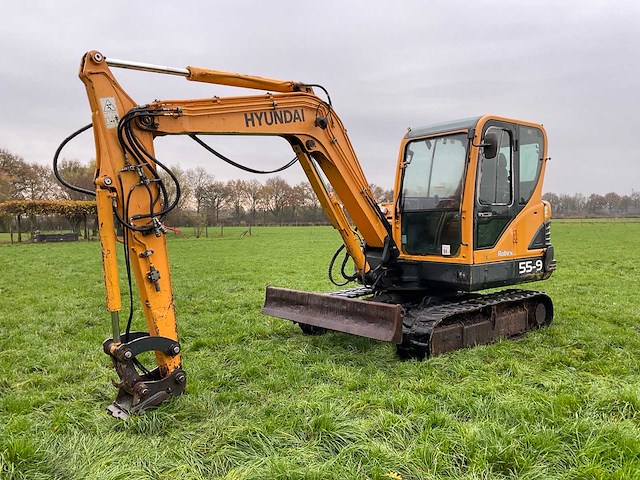 2012 hyundai robex 55-9 midigraafmachine - afbeelding 1 van  31