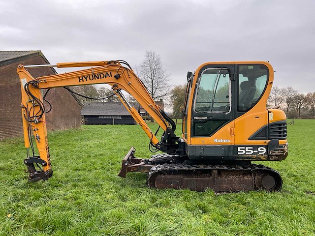 2012 hyundai robex 55-9 midigraafmachine - afbeelding 12 van  31