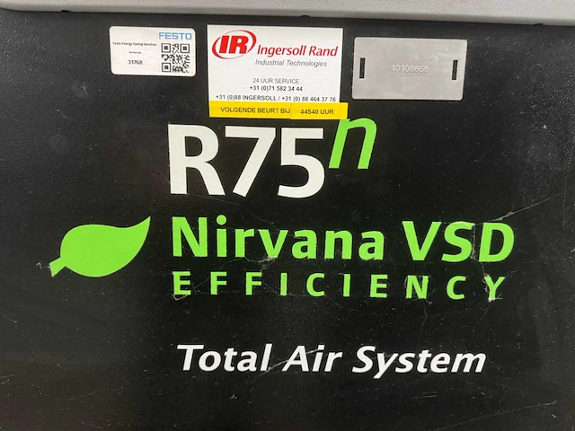 2012 ingersoll rand r75n-a-tas compressor - afbeelding 28 van  34