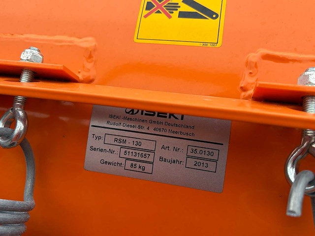 2012 iseki tm3160f minitractor + toebehoren - afbeelding 27 van  33