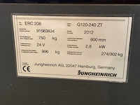 2012 jungheinrich erc 208 stapelaar - afbeelding 6 van  15