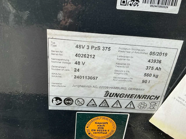 2012 jungheinrich ezs570 industriële trekker - afbeelding 8 van  35
