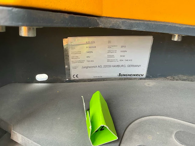 2012 jungheinrich ezs570 industriële trekker - afbeelding 29 van  35