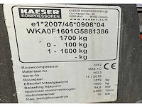 2012 kaeser m82 luchtcompressor aanhangwagen - afbeelding 9 van  17