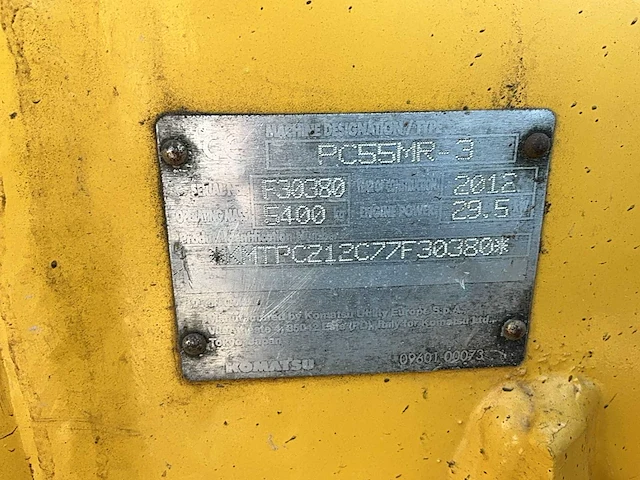 2012 komatsu pc55mr midigraafmachine - afbeelding 20 van  27