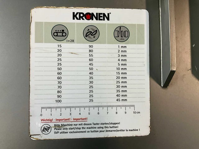 2012 kronen rvs snijmachine - afbeelding 3 van  11