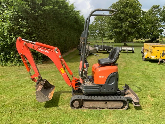 2012 kubota u10-3 rupsgraafmachine - afbeelding 20 van  25