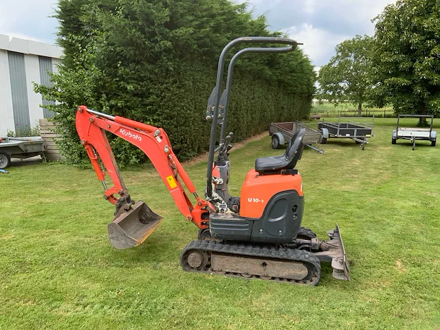 2012 kubota u10-3 rupsgraafmachine - afbeelding 24 van  25
