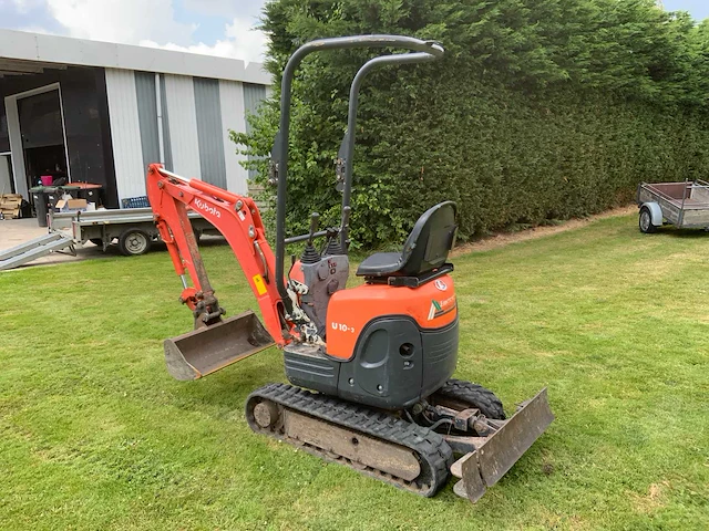 2012 kubota u10-3 rupsgraafmachine - afbeelding 25 van  25