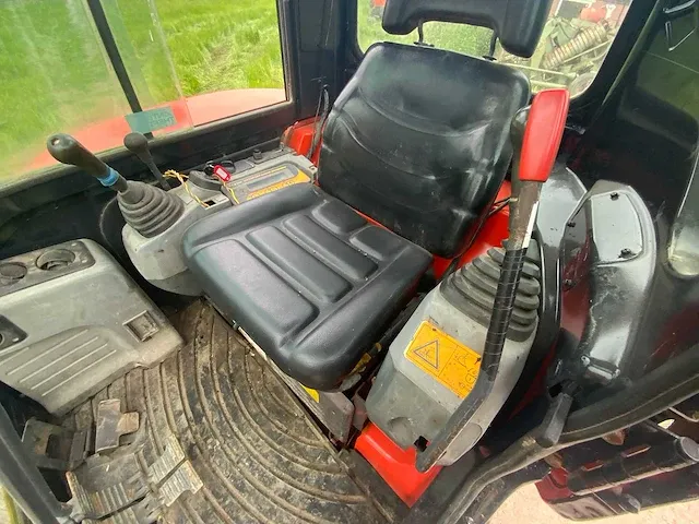 2012 kubota u50-3 rupsgraafmachine - afbeelding 11 van  33