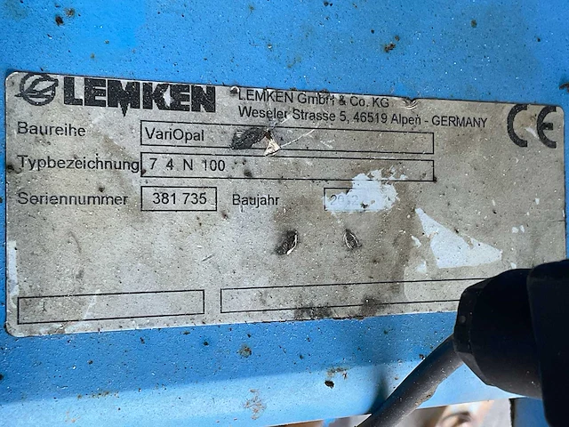 2012 lemken variopal 7.4.n.100 wentelploeg - afbeelding 15 van  22