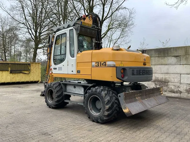 2012 liebherr a 314 litronic banden graafmachine - afbeelding 34 van  44