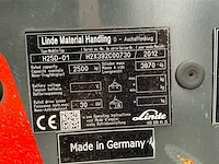 2012 linde h25d - 01 vorkheftruck - afbeelding 9 van  17