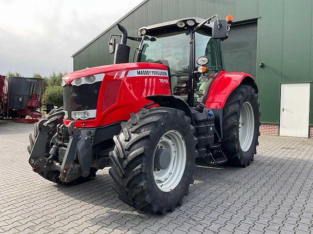 2012 massey ferguson 7619 dyna-6 vierwielaangedreven landbouwtractor - afbeelding 1 van  46